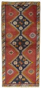 Shiraz Tappeto 190 x 80 Rosso (Iran) Annodato A Mano