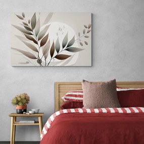 Stampa su tela – Foglie minimaliste in design boho