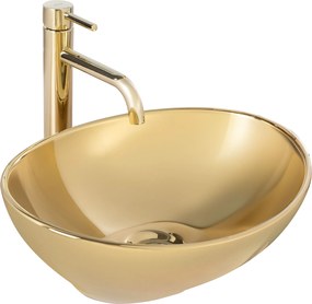 Lavabo da appoggio Rea Sofia Gold