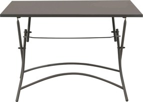 ROMANUS - tavolo in acciaio pieghevole da esterno