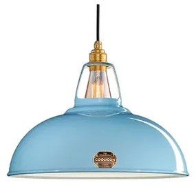 Large 1933 Design Lampada a Sospensione Pale Blue - Coolicon