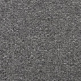 Poggiapiedi grigio chiaro 45x29,5x35 cm in tessuto