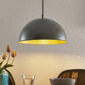 Lampada a sospensione Lindby Leya in grigio scuro