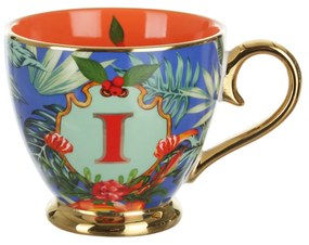 Tazza lettera I 450 ml Royal Garden porcellana