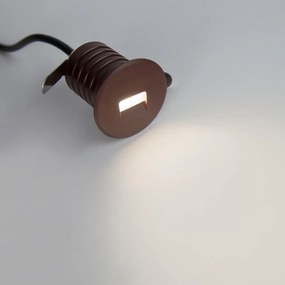 Faretto LED Corten 1W IP67 Professional - per Gradini Colore Bianco Caldo 2.700K