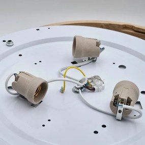 Lampadario a cavo OAK 3xE27/60W/230V rovere Ø 47,5 cm