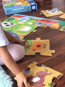 Puzzle tattile - fattoria - 20 pezzi