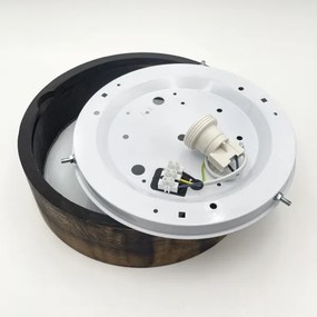 Lampada a soffitto OAK SMOKY 1xE27/15W/230V Ø 27,5 cm rovere marrone scuro