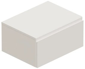Mobile da bagno sotto lavabo Step bianco L 60.3 x H 30 x P 46 cm 1 cassetto, lavabo non incluso