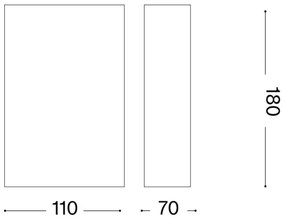 Ideal Lux - Applique FLASH 1xG9/40W/230V bianco