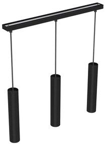 Lampadario a sospensione con filo RAITO 3xGU10/8W/230V nero
