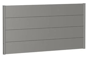 Frangivista in acciaio grigio BIOHORT L 180 x H 91 cm, spessore 44 mm