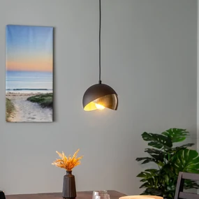Opviq Berceste 252-S lampada a sospensione Ø20cm nero/oro