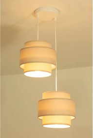 Brilagi - Lampada a sospensione su cavo RESNA 2xE27/60W/230V Ø 30 cm beige