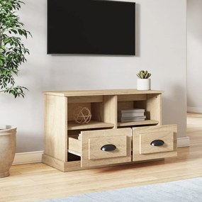 Mobile porta tv rovere sonoma 80x35x50 cm in legno multistrato