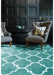 Tappeto in lana blu tessuto a mano 200x290 cm Albany - Asiatic Carpets