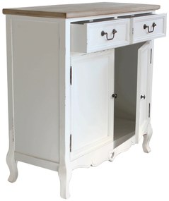 CONSTANCE - credenza 2 ante 2 cassetti in legno di paulownia shabby chic