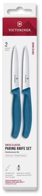 Victorinox - Set di coltelli da verdura SWISS CLASSIC 10 cm, 2 pezzi, blu