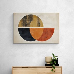 Quadro su tela – Japandi cerchi moderni