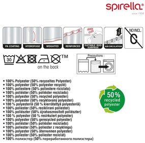 Tenda per doccia 180x200 cm Rings – Spirella