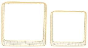 Mensole in set giallo chiaro in acciaio 2 pz 35 cm Reja – PT LIVING