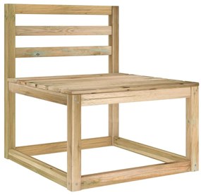 Set Divani da Giardino 10 pz in Legno di Pino Impregnato Verde