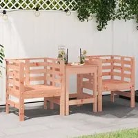 Sedie da Giardino 2pz 61,5x53x71 cm Legno Massello di Douglas 825133