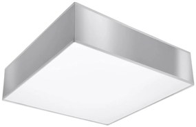 Plafoniera Quadrata in PVC da Soffitto 2xE27 HORUS 35 Grey da interno