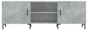 Mobile porta tv grigio cemento 150x30x50cm in legno multistrato