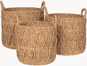 Set di 3 cestini in fibra naturale Krabi