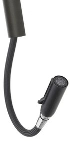 Miscelatore cucina nero in acciaio inox con doccetta estraibile Kitchen