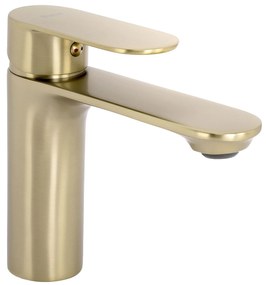 Rubinetto da lavabo Rea Drop Brush Gold low