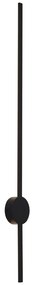 Lampada da parete moderna nera 100 cm con LED - Clockwise