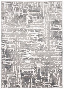 Tappeto di design grigio con leggero motivo astratto Larghezza: 140 cm | Lunghezza: 200 cm
