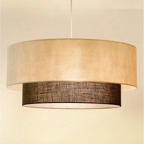 Brilagi - Lampadario LED a sospensione con cavo Stile Boho 3x E27/15W/230V Ø 60 cm crema/marrone