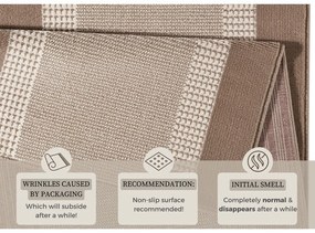 Runner beige-marrone , 80 x 300 cm Basic - Hanse Home