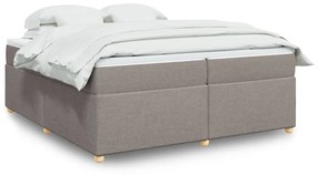 Giroletto A Molle Con Materasso Tortora 200x200 Cm İn Tessuto /