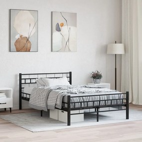 Giroletto Nero İn Acciaio 140x200 Cm /
