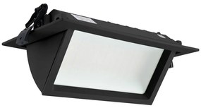 Faro LED da Incasso 44W Foro 210x130 Nero con driver Philips Colore Bianco Naturale 4.000K