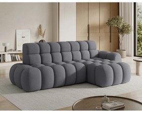 Divano angolare grigio allungabile (con penisola a destra/con chaise lounge) Ceedro – ELTAP