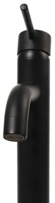 REA-B4103 - Miscelatore per lavabo LUNGO 28 cm nero