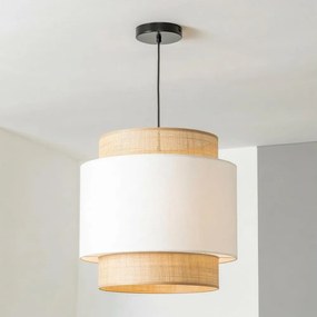 Brilagi - Lampadario a cavo CERIA 1xE27/40W/230V Ø 30 cm nero/beige/bianco