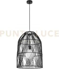 Lampadario a sospensione ancella legno 1 luce attacco e27 40x40x212...