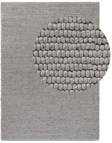 benuta Pure Tappeto di lana Beads Grigio 80x150 cm - Tappeto fibra naturale