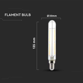 Lampadina LED FILAMENT T20 E14/4W/230V 3000K