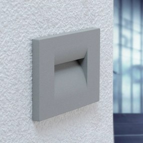 Lucande Applique a LED da incasso Nevin, grigio