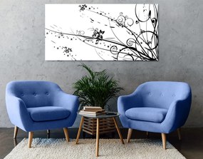 Quadro su tela – Con motivo floreale