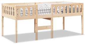 Letto per bambini senza materasso 90x190 cm legno massello pino