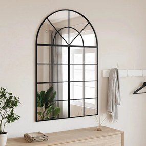 Specchio Da Parete Nero 80x120 Cm Arco İn Ferro /