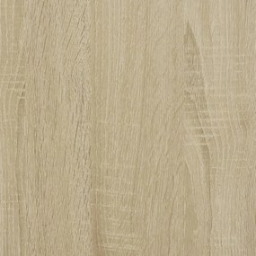 Scarpiera Rovere Sonoma 75x34x112 cm in Legno Multistrato